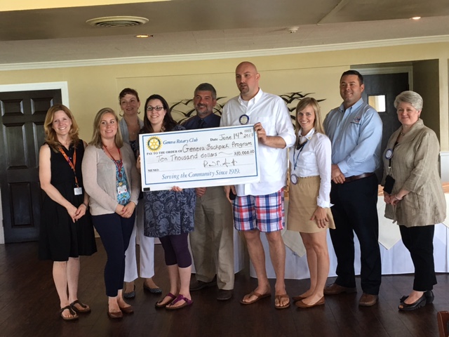 Geneva Rotary Club donates $10,000 to the Geneva Backpack Program